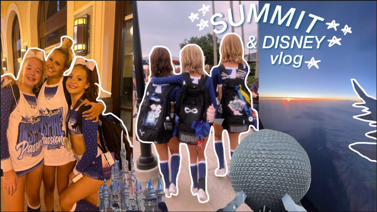 disney & summit weekend vlog 💟🙌🏻☀️ #vlog #viralvideo #summitvlog #cheerleading