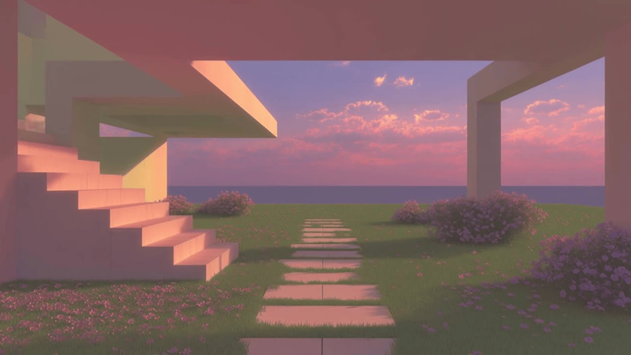 Sunset Stairs | 10 Minutes of Dreamcore Liminal Ambient Escape