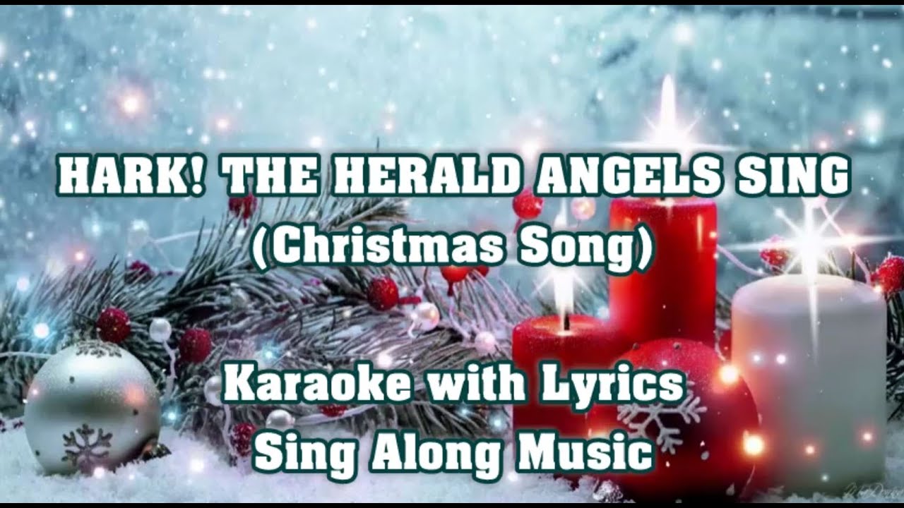 HARK! THE HERALD ANGELS SING | Karaoke (Key : F) Higher Key
