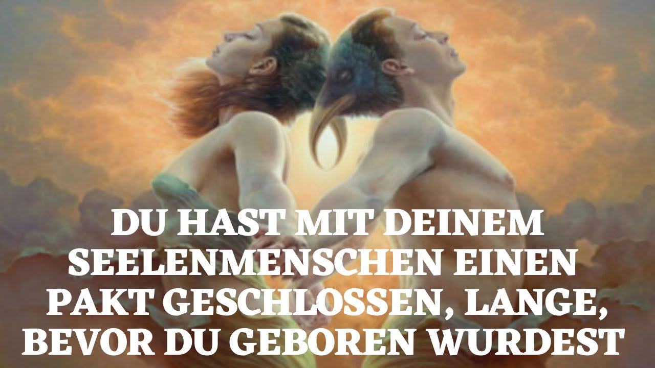 Du hast mit deinem Seelenmenschen einen Pakt geschlossen, lange, bevor du geboren wurdest!