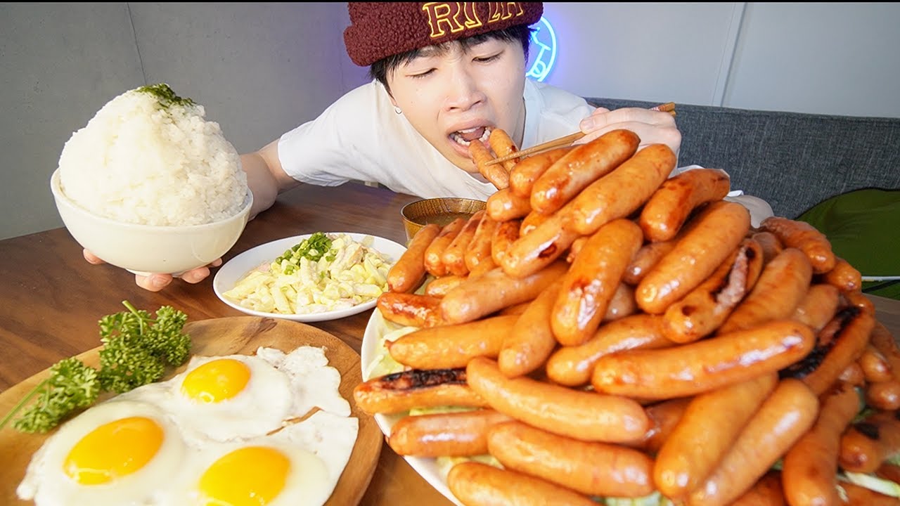 シャウエッセン100本とご飯4合を朝から爆食いしたら最高過ぎた！