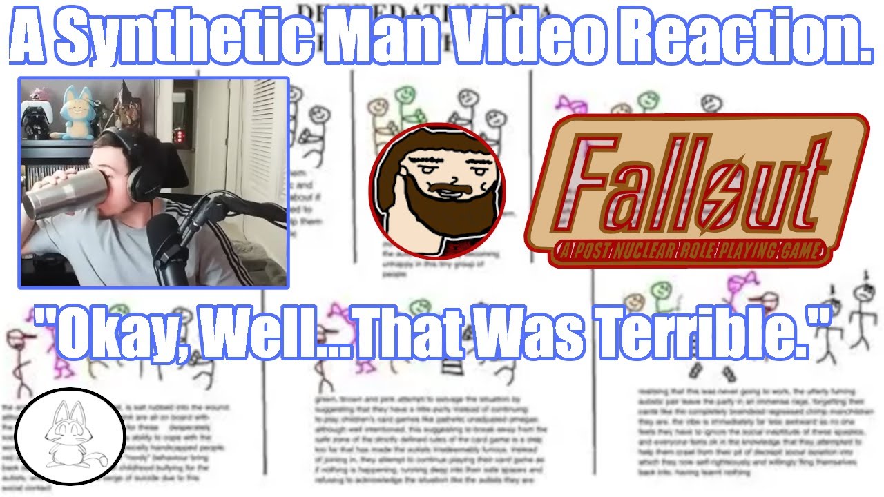 Synthetic Man Cringes Profusely While Watching 