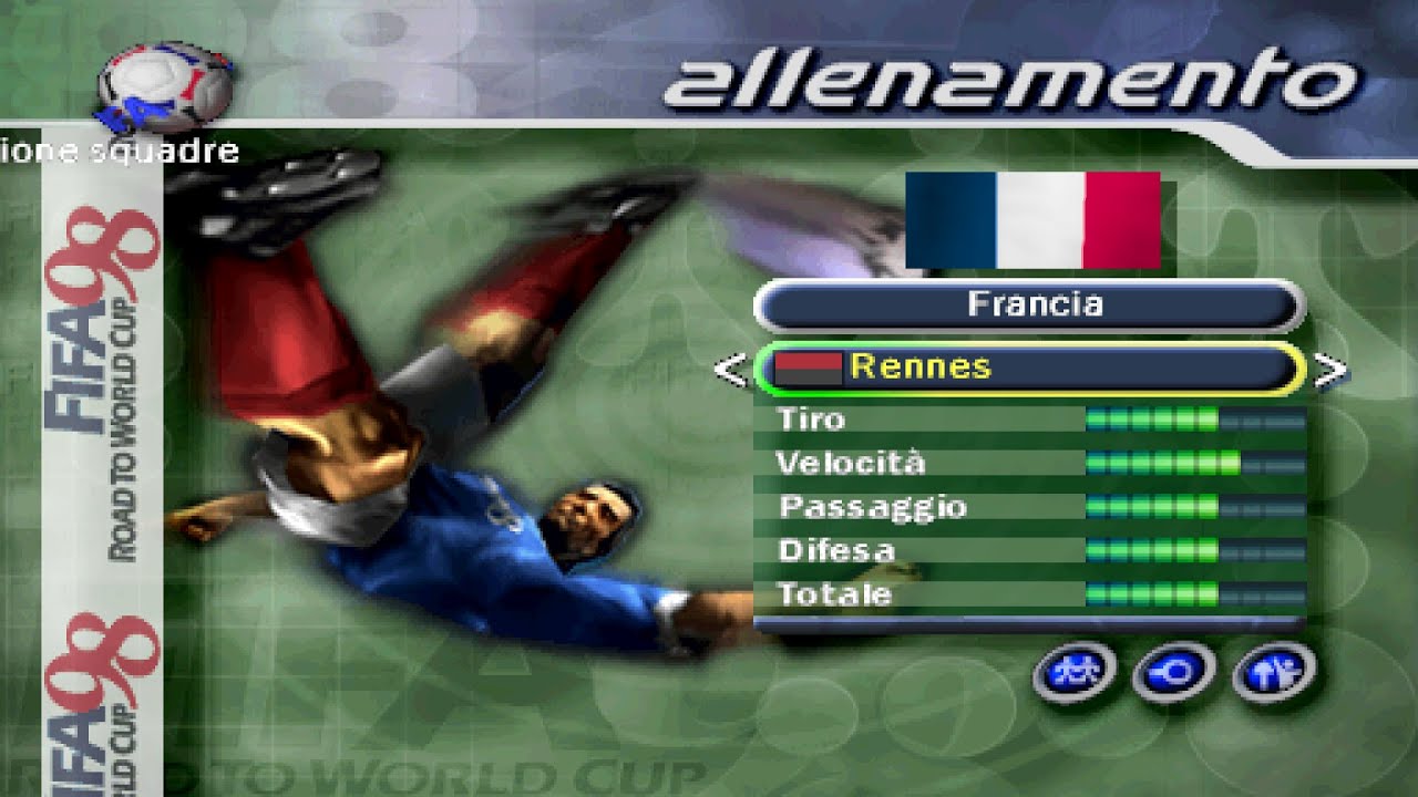 statistiche dei giocatori del rennes su fifa 98