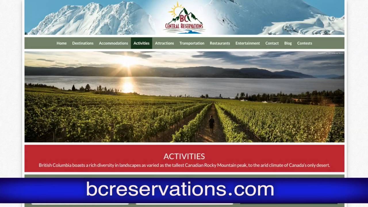 BC Central Reservations Introduces BCReservations.com