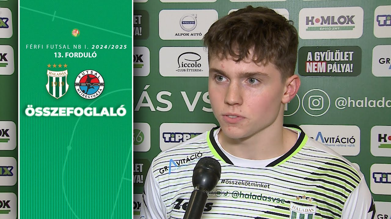 Összefoglaló 🟢⚪ Haladás VSE  🆚 Á Studió Futsal Nyíregyháza 7-3 (3-1)