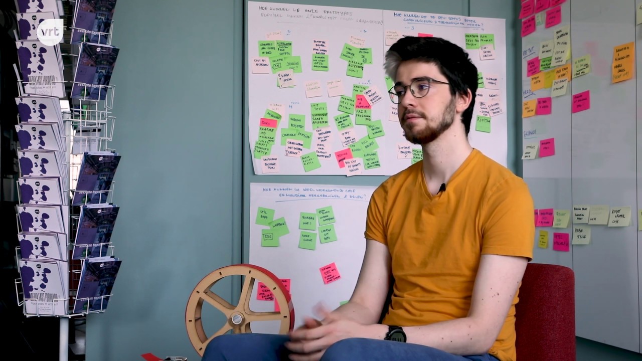 Werken bij de VRT: software ontwikkelaar Sebastiaan