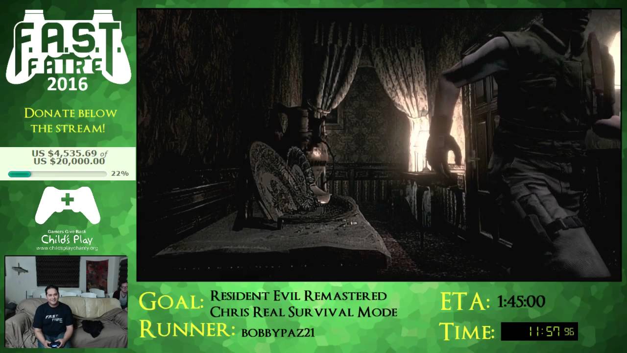 F.A.S.T. Faire 2016 - Resident Evil Remastered Chris Real Survival Mode