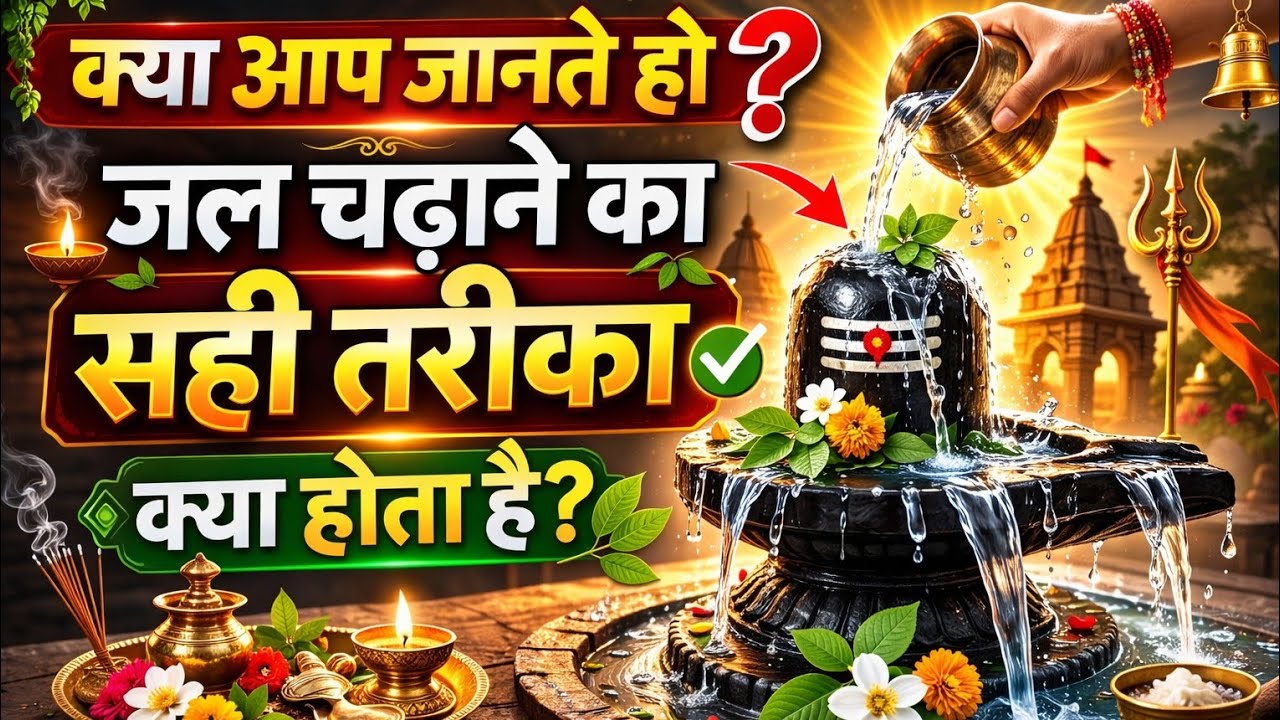 🕉️क्या आप जानते हो जल चढ़ाने का सही तरीका क्या होता है 🌿