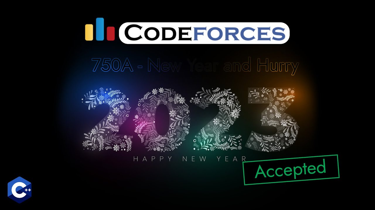 Codeforces 750A - New Year and Hurry | Detailed C++ Solution | TheCoDeveloper