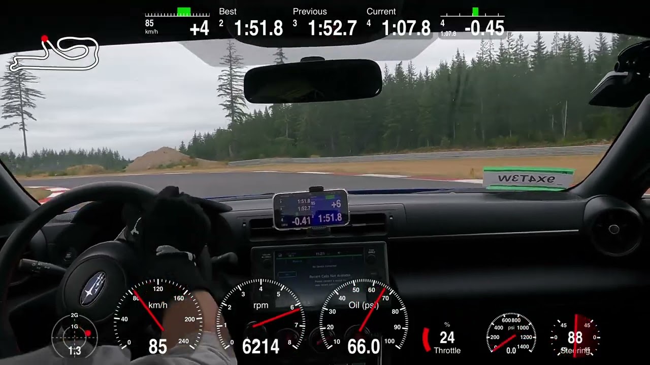 Subaru BRZ 1:51.7 PB at Ridge Motorsports Park