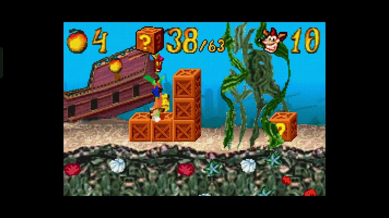 Jugando Crash Bandicoot Advance 