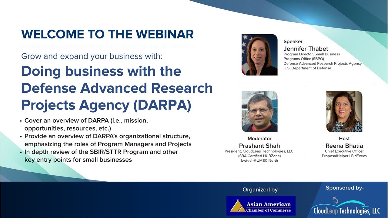Doing Business with the Defense Advanced Research Projects Agency (DARPA)