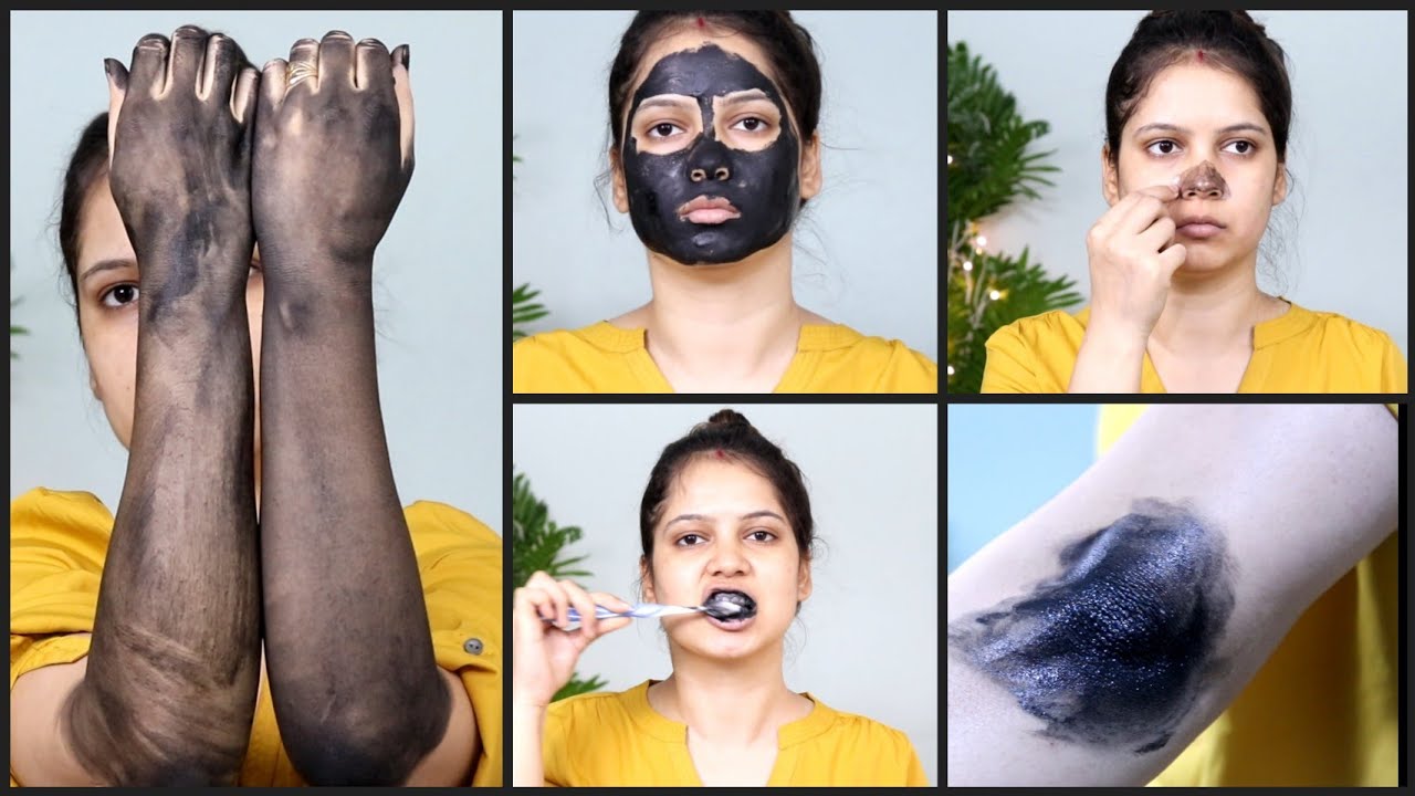 6 Amazing Hacks With Charcoal For Blackheads,Facial Hair And Yellow Teeth| TipsToTop By Shalini