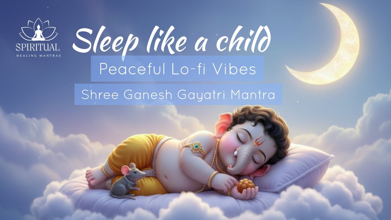 Shree Ganesh Gayatri Mantra 108 Times for Deep Sleep | Peaceful LoFi Vibes| ॐ एकदंताय विद्महे ||
