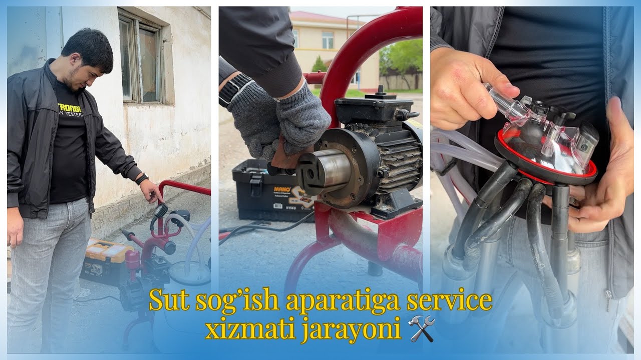 Sut sog&rsquo;ish aparatiga servis jarayoni
