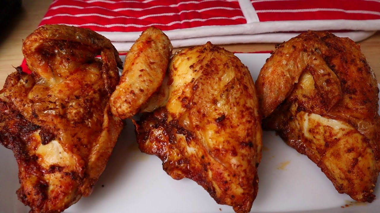Well-Seasoned CHICKEN BREAST WITH BONE IN THE AIRFRYER - SAVE On OIL: FRIDAY NIGHT Air Fried Chicken