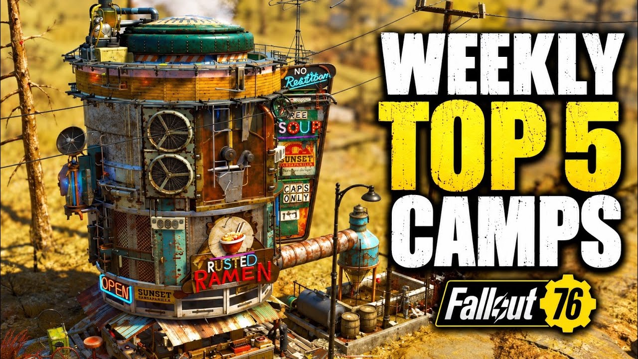 Fallout 76 Weekly TOP 5 CAMPS! 