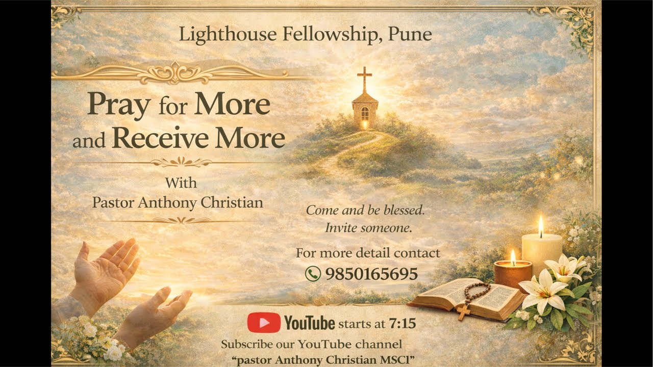 Sunday service with Pastor Anthony. Topic : Pray for more and Receive more. #jesus #love #prayer
