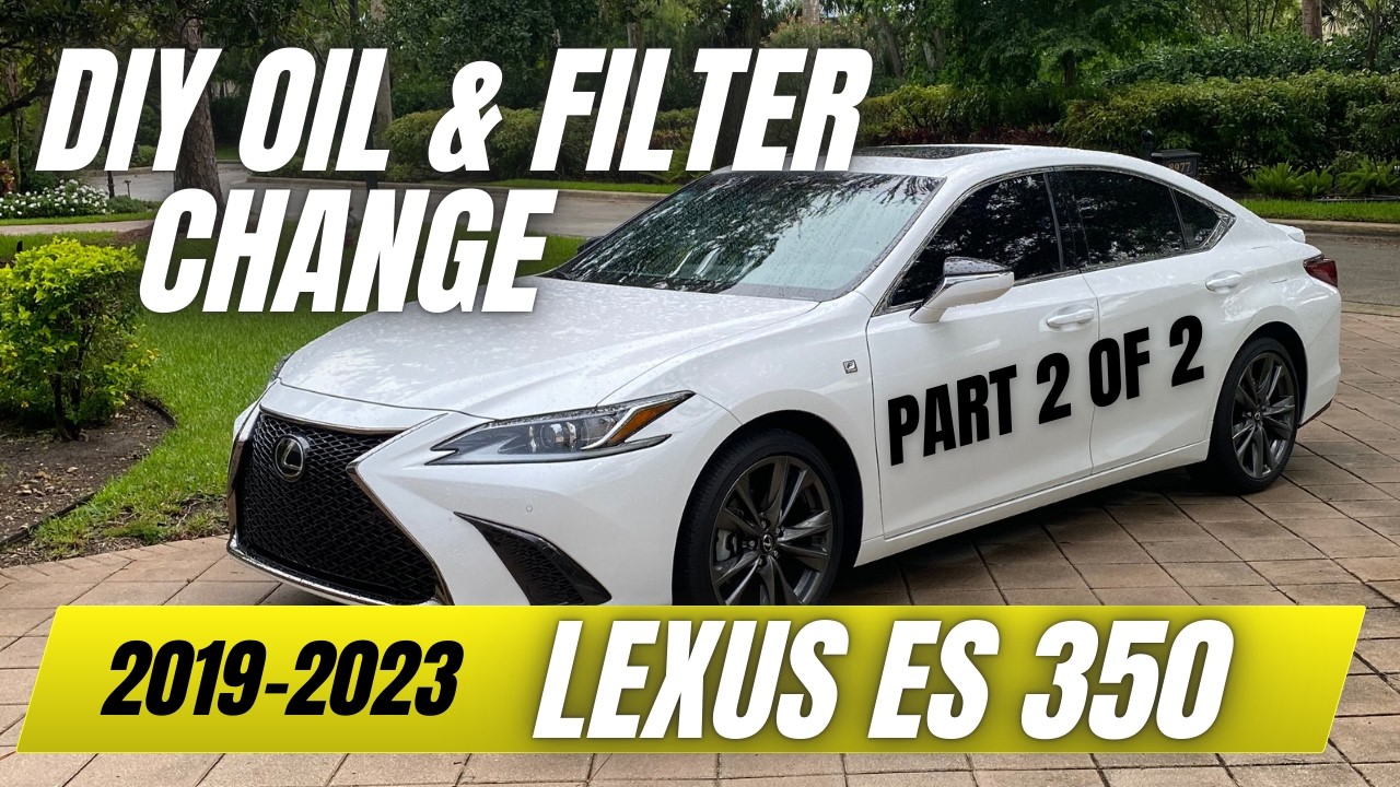 Pt 2 Oil change filter tire rotation Lexus ES 350  and FWD how to DIY - Part 2 of 2
