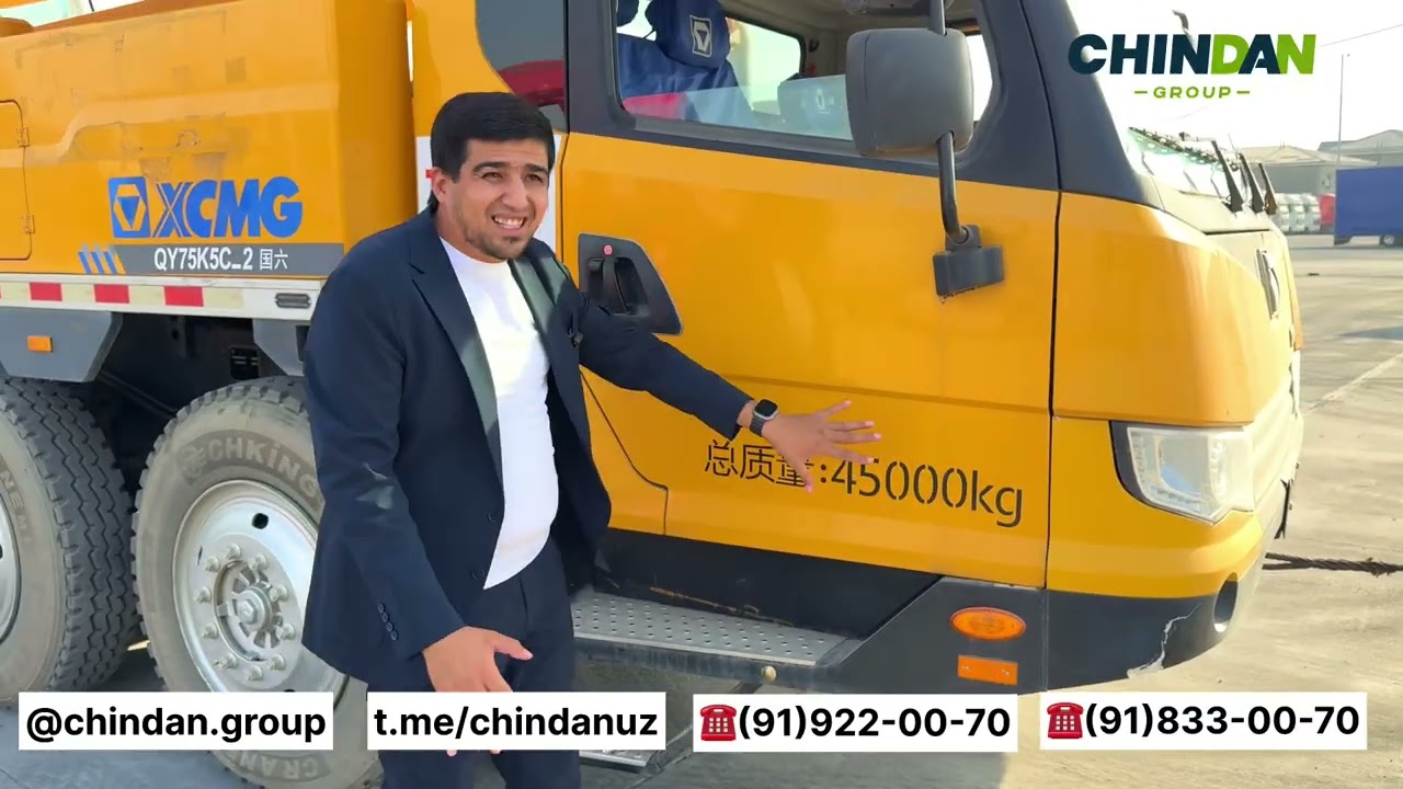 XCMG 75 tonnalik avto kran sotildi! Chindan.group maxsus texnikalar olami. ☎️(91)922-00-70