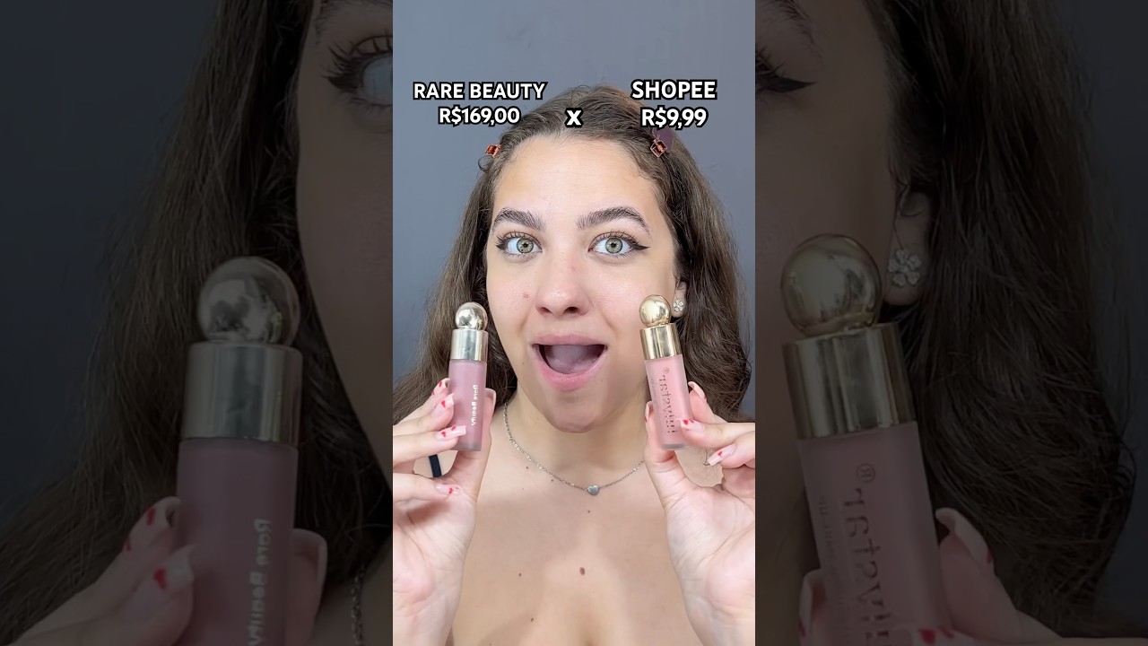 VERS&Atilde;O BARATA DA SHOPEE DO BLUSH DA RARE BEAUTY😱 #shorts