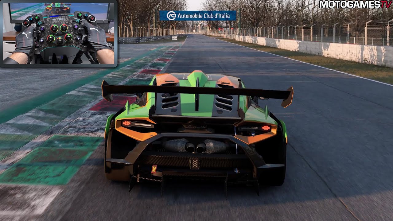 Automobilista 2 - Lamborghini Huracan Super Trofeo EVO2 at Monza | Moza DD R9 Gameplay