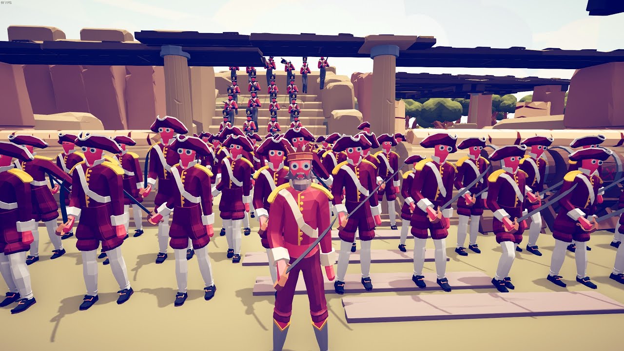 CAN 80x BRITISH SOLDIER PROTECT KING? - Totally Accurate Battle Simulator TABS