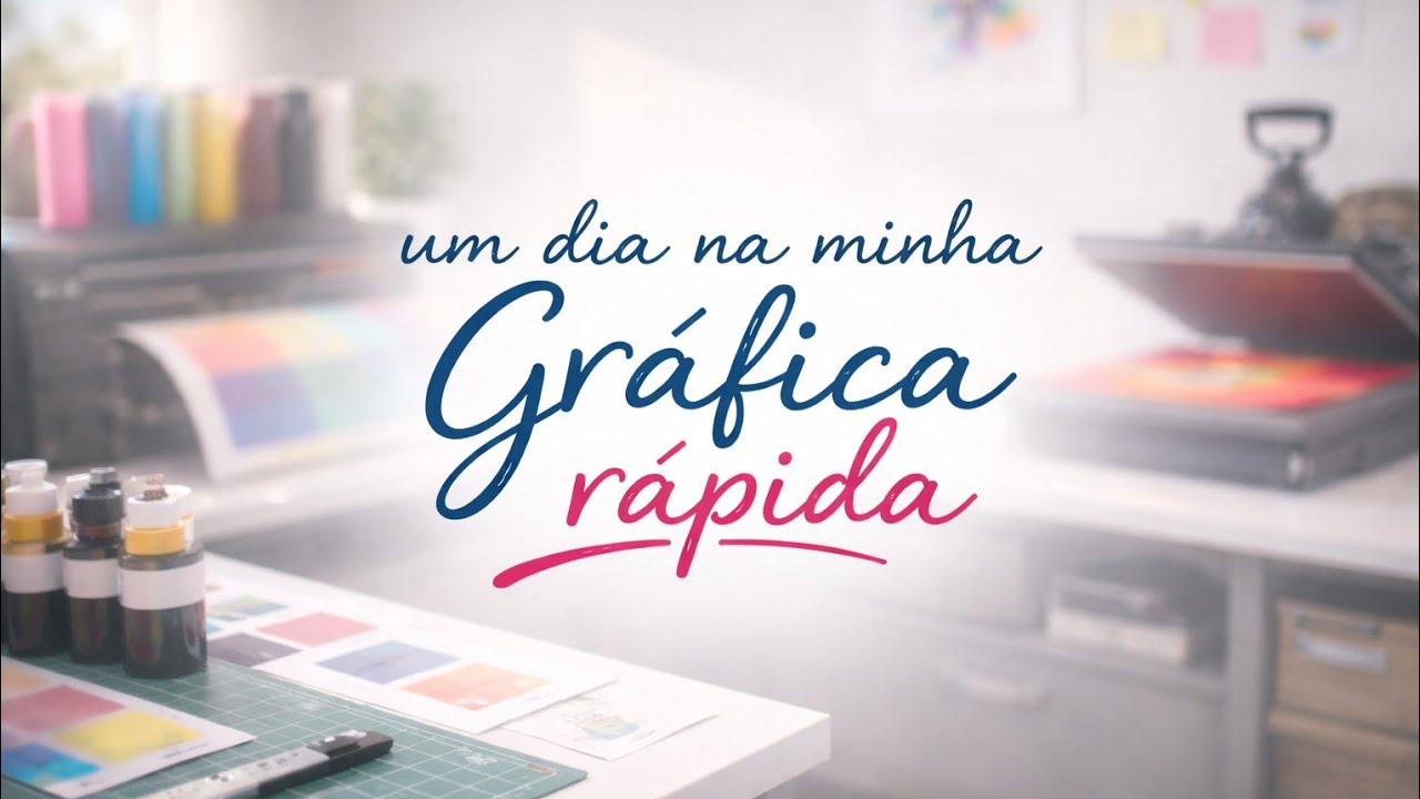 Um dia na minha gráfica em casa + recebidos.