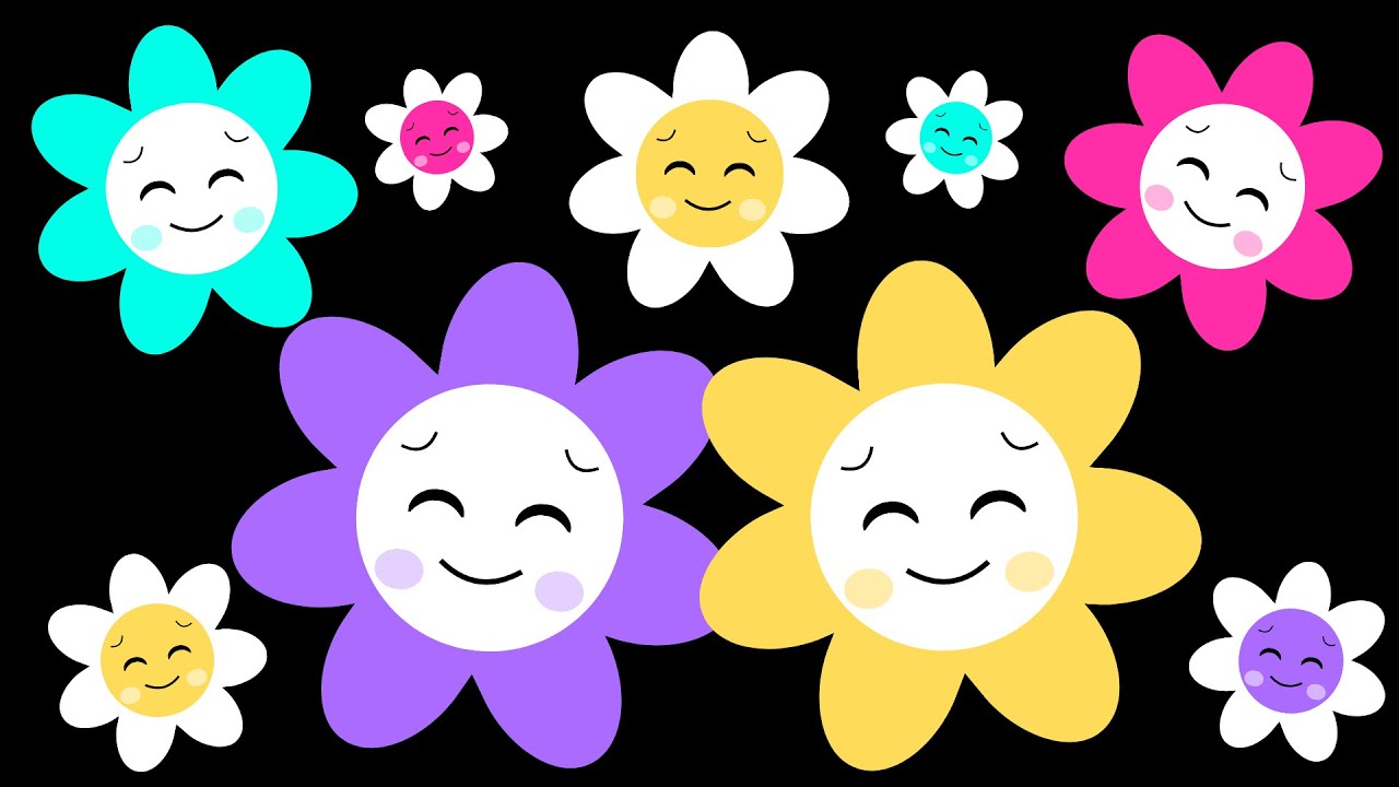 🌸 Calming Baby Sensory Video | Colorful Flowers & Happy Music for Little Ones! 👶🎶