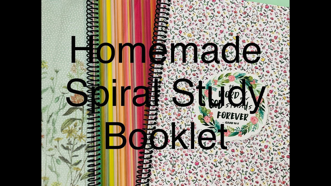 How I make my own spiral bible study notebook