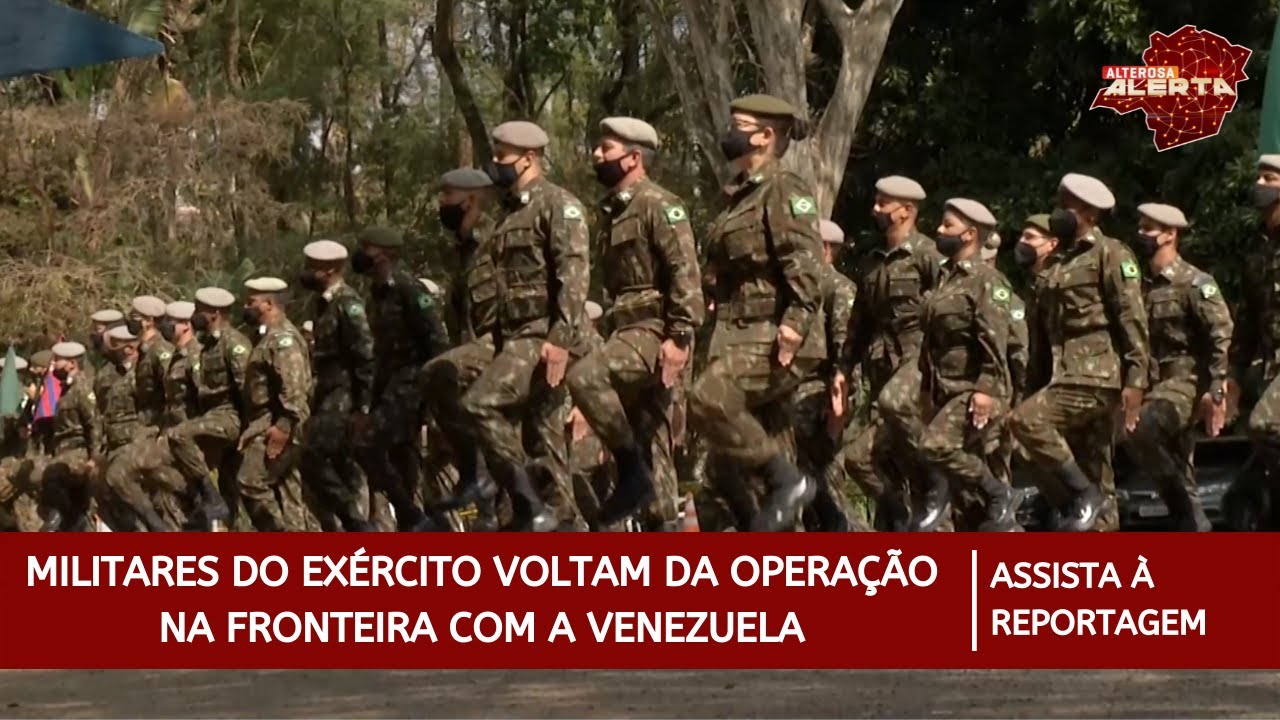 Militares do Exército retornam da Venezuela