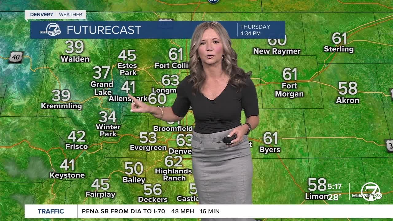 Temps 10-15 degrees above normal in Denver Thursday