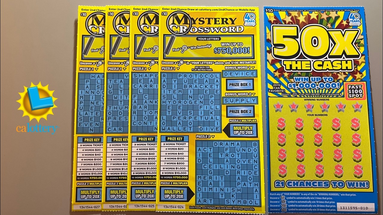 $750K PRIZE MYSTERY CROSSWORD SCRATCHERS + MORE!