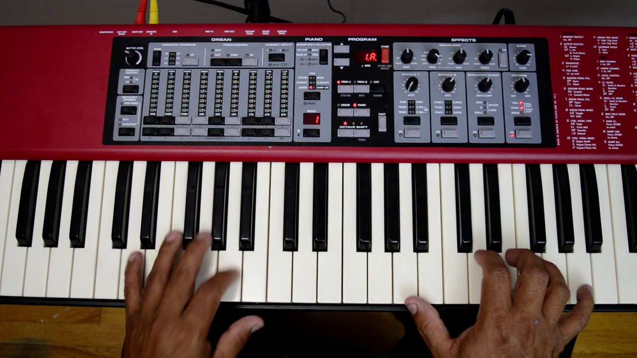Nord electro 3 transpose cómo transportar las notas