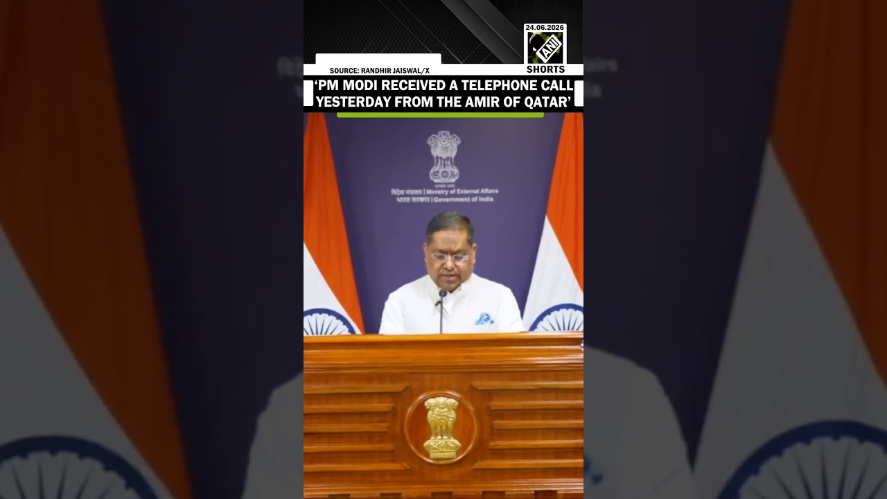 &lsquo;PM Modi received a telephone call yesterday from the Amir of Qatar,&rsquo; says MEA Spox Randhir Jaiswal