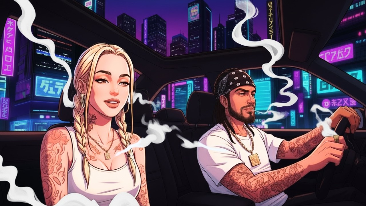 Hazy Midnight Drift — 420 Vibe Music | Chill Rap • Bluesy Hip-Hop • Stoner Mood