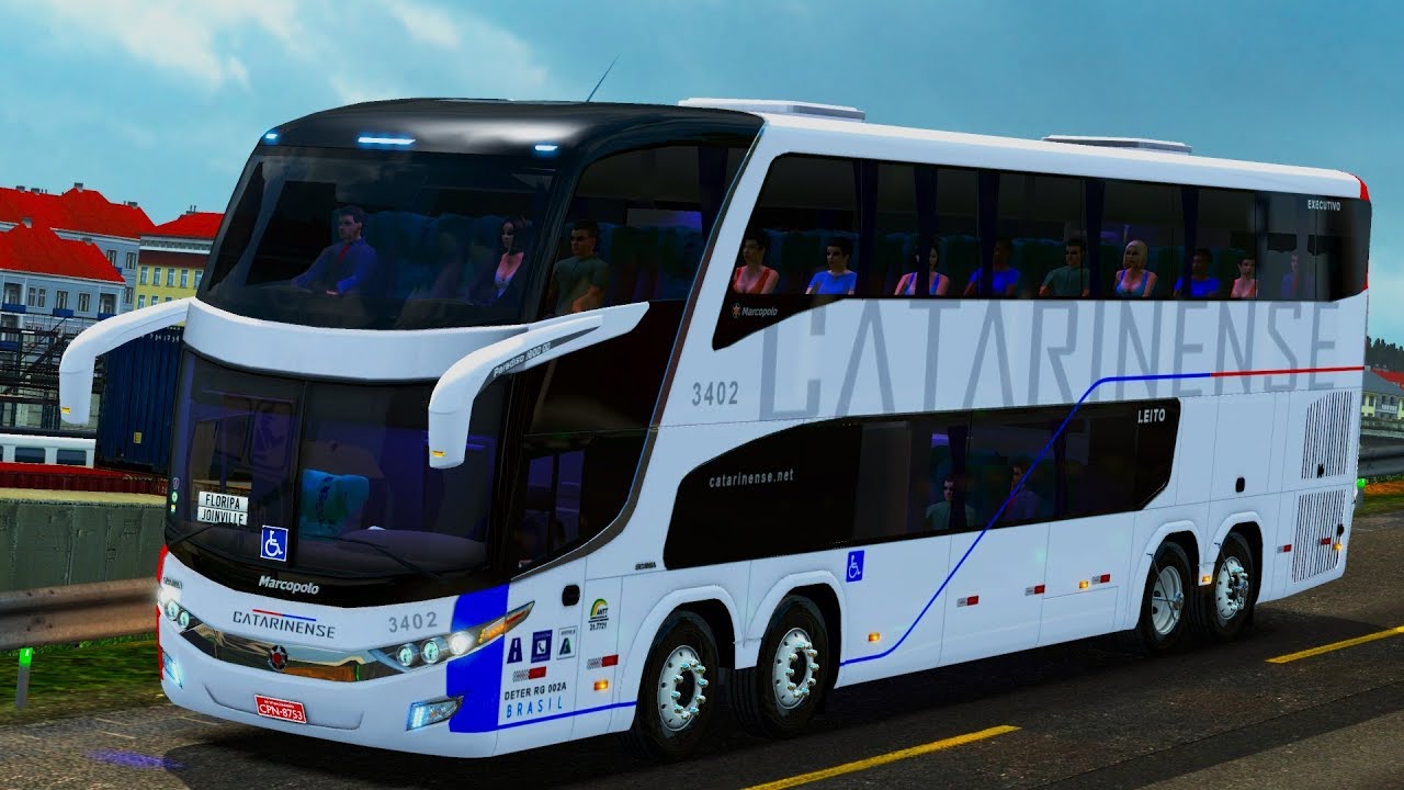 SAÍMOS de FLORIPA P/ JOINVILLE l G7 1800 DD l ETS2 MOD BUS l SIMULAÇÃO ao EXTREMO #33