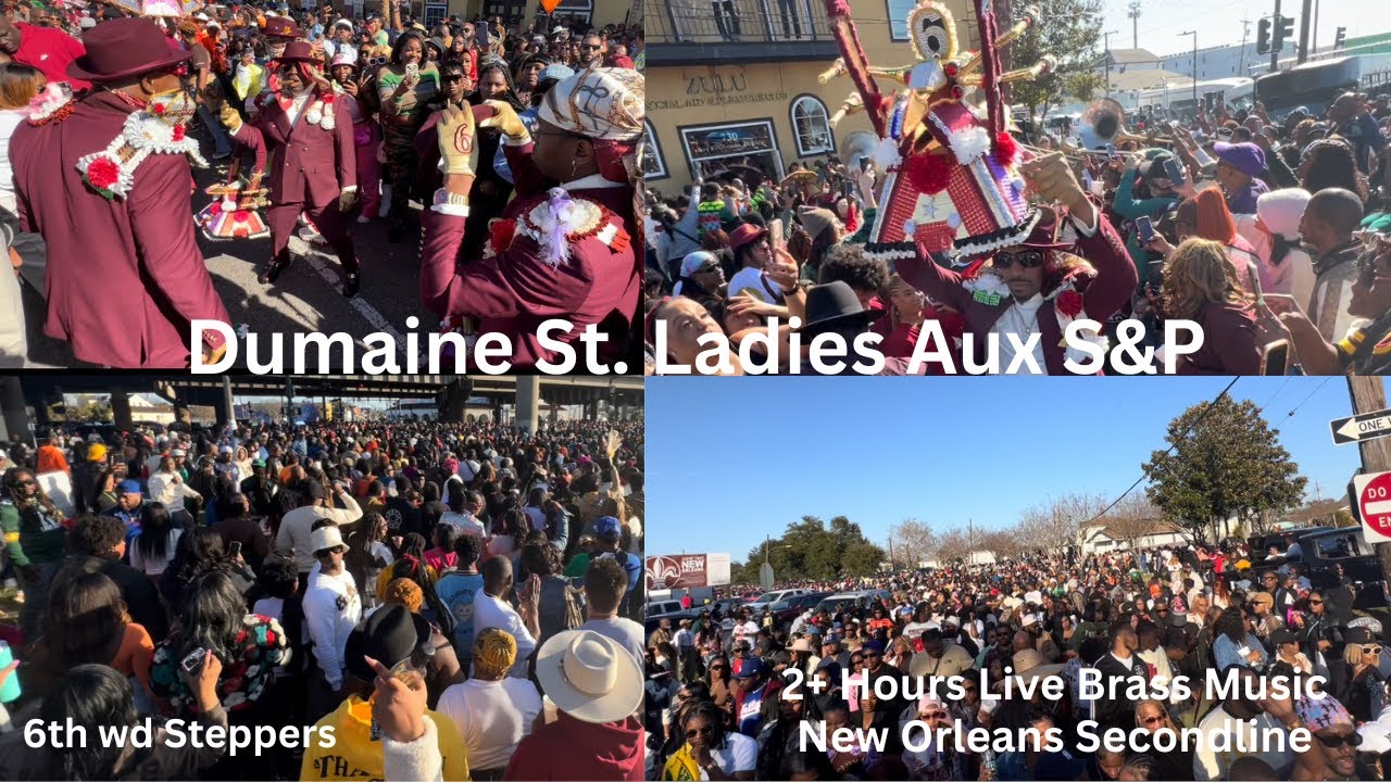 Dumaine St Ladies Aux| 6th ward Steppers| Live 2 hours TBC brass band music | New Orleans Secondline