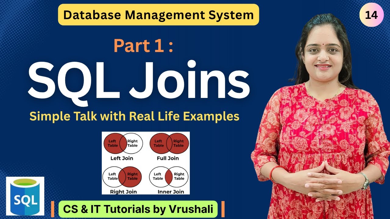 DBMS 14: Part 1: SQL Joins for Beginners with examples |  #sqljoins