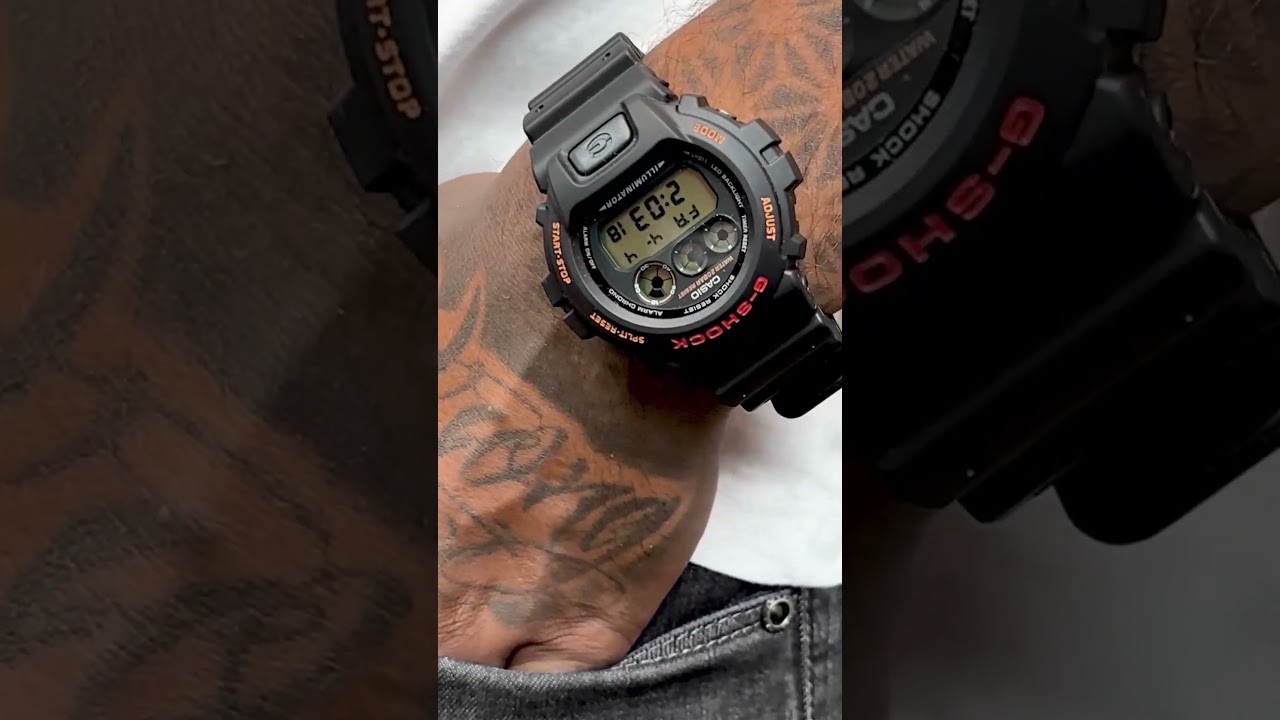 Rel&oacute;gio Casio G-Shock Digital Led Light DW-6900UB-9DR