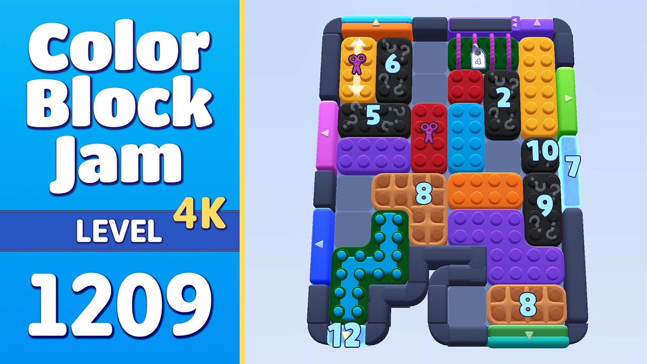 Color Block Jam Level 1209 (1210) | Every Puzzle Solved! 🎯