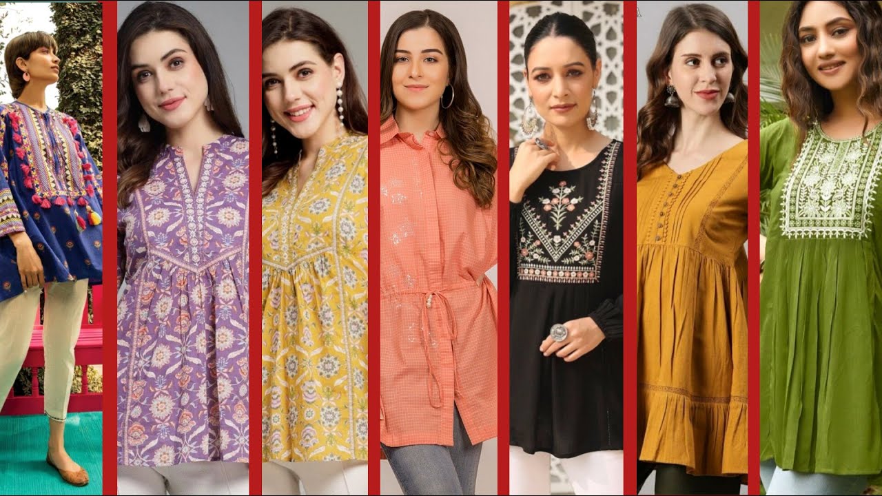 Kurti with Jeans || New Pakistani  Kurti Design 2024 || Frock Design For Summer 2024