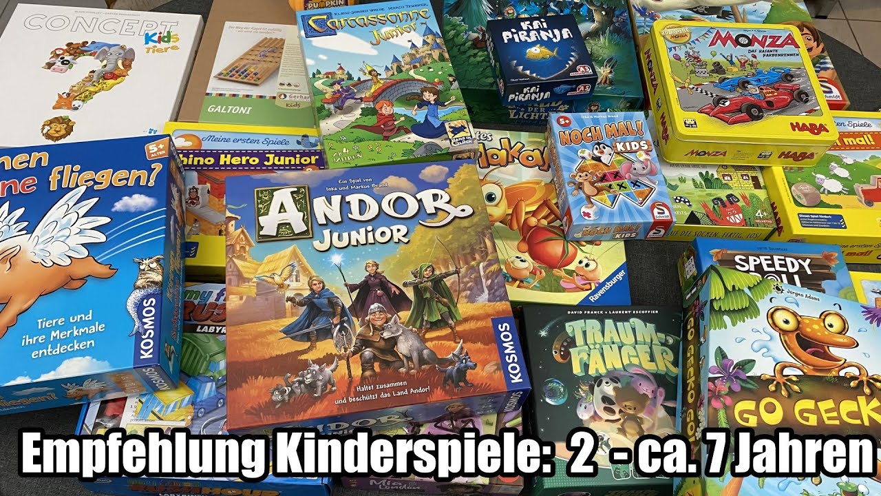 Empfehlung Kinderspiele 2 bis ca. 7 Jahren (Weihnachten, Geburtstag, etc.)
