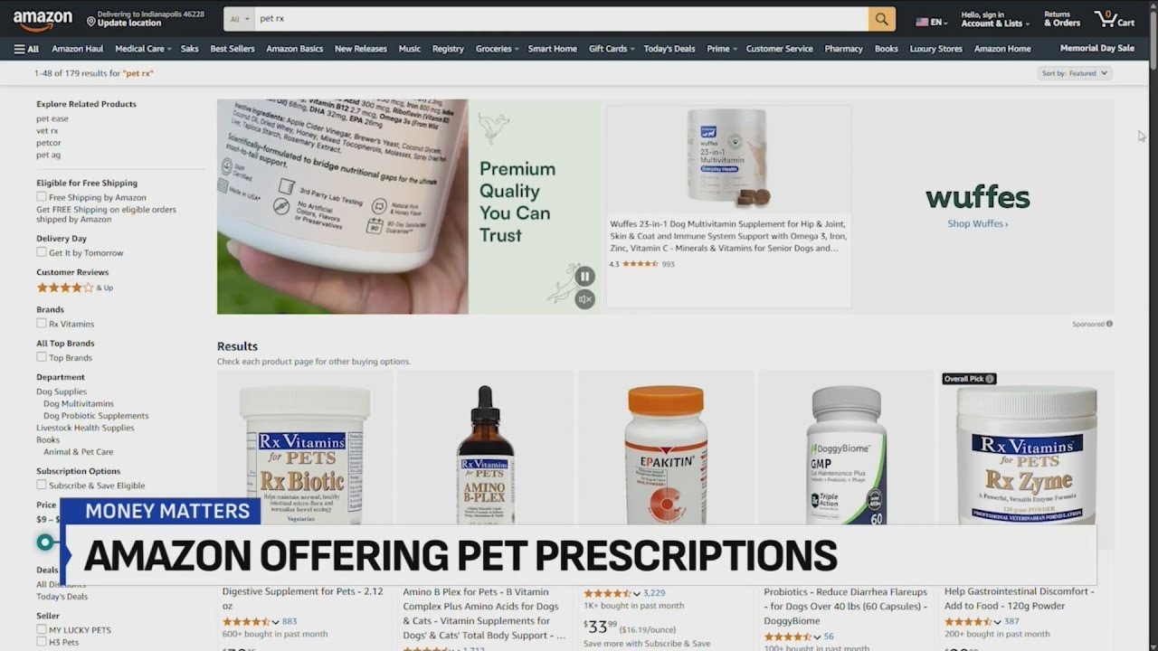 Money Matters: Amazon now offering pet prescriptions