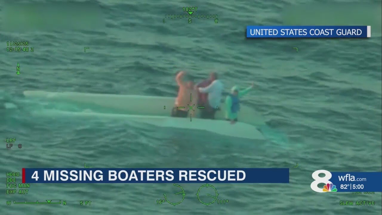4 Missing boaters rescued