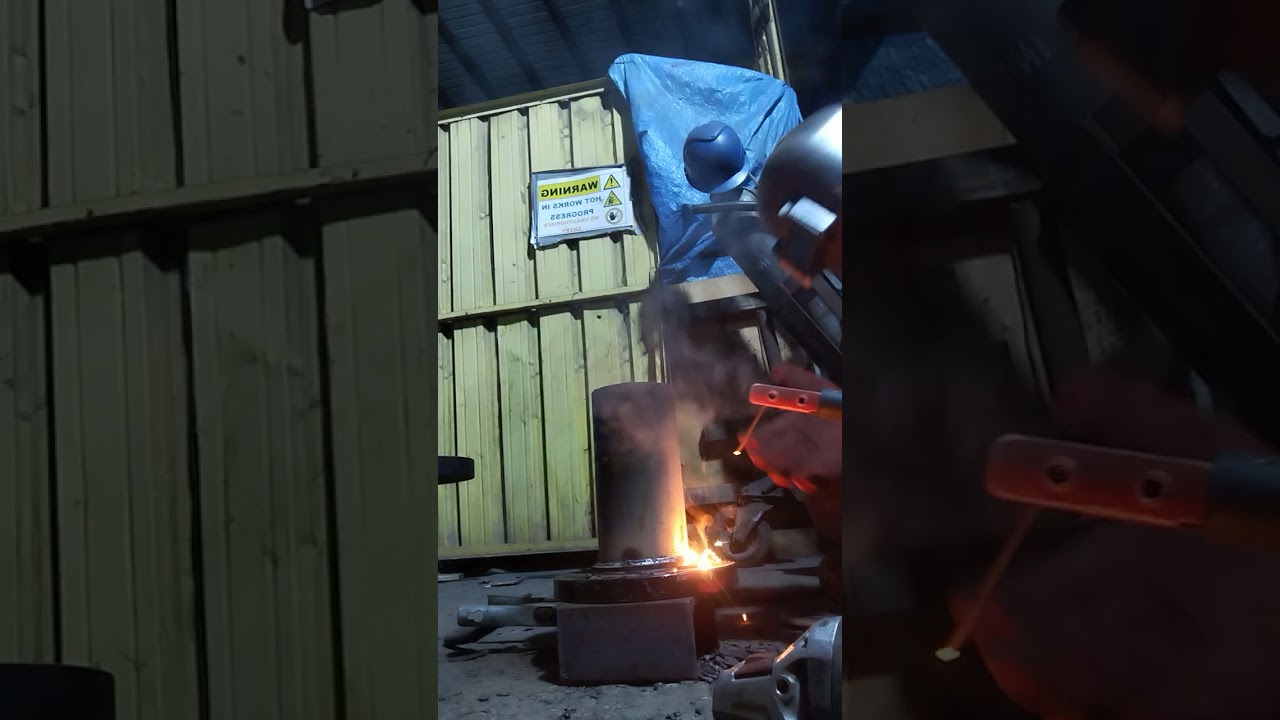 Stick welding (flange welding)