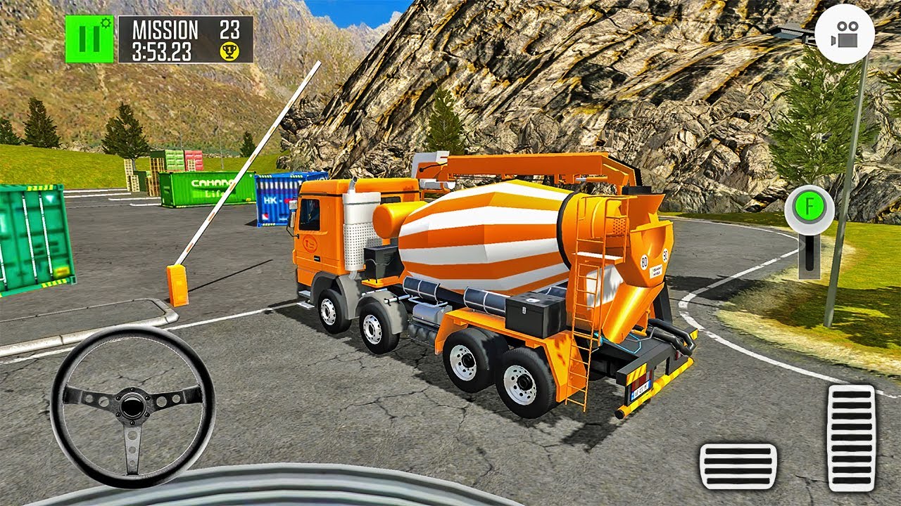 Concrete Mixer Truck Driver - Driving Island: Delivery Quest - Android Gameplay