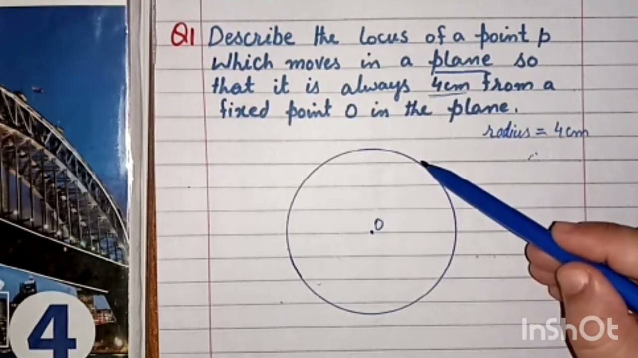 Topic:Loci | Ch#8 Ex.8A Q#1,2 | D4 7th edition | O Level Mathematics