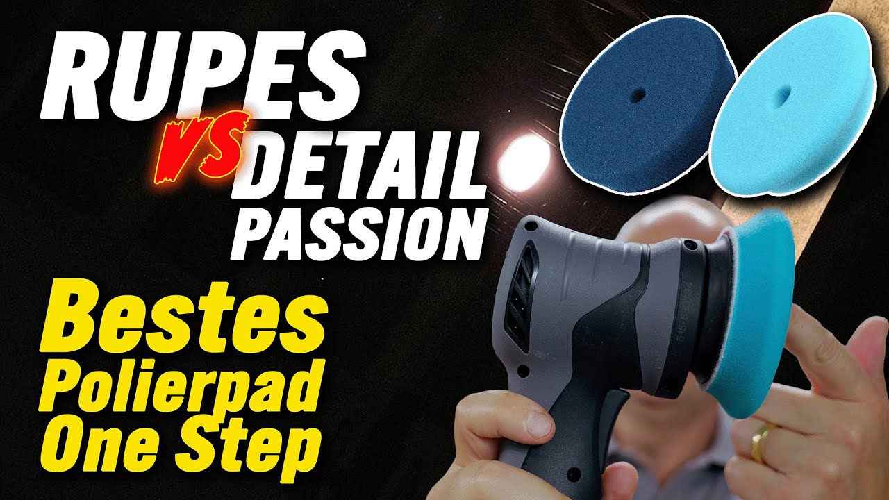 Bestes Polierpad One Step? Test Rupes vs Detail Passion Kratzer zu Hochglanz mit ShineMate EB212