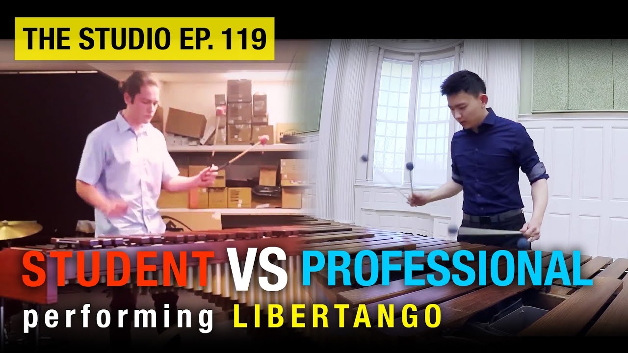 Two Levels Of Percussionist Perform 'Libertango'